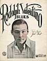 Sheet music cover - RODOLPH VALENTINO BLUES (1922)