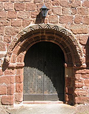 Shocklach Church doorway