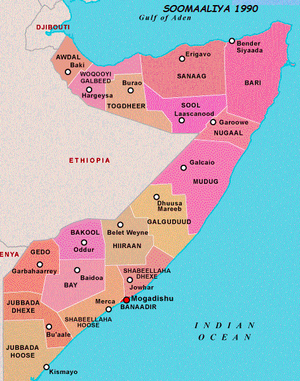 Somalia regions