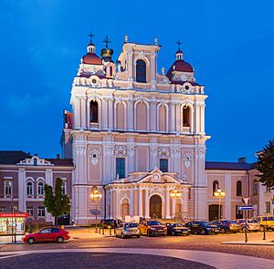 St Casimir Church Exterior At Dusk, Vilnius, Lithuania - Diliff