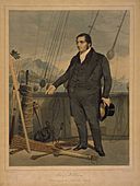 The Reverend John Williams on Board Ship with Native Implements, in the South Sea Islands