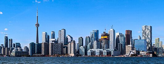Toronto Skyline from Toronto Islands October 27 2024 (cropped)
