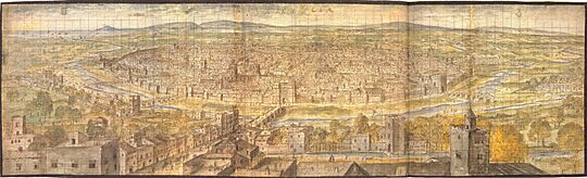 València el 1563, per Anton van den Wyngaerde