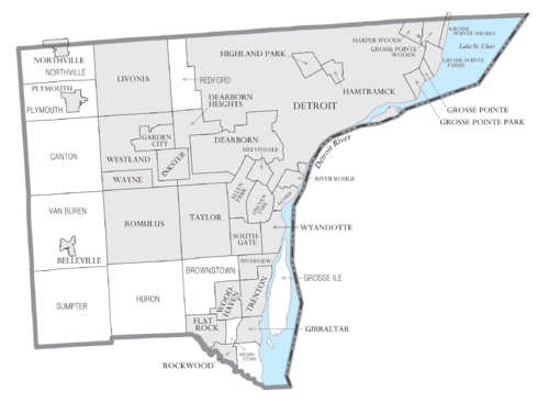 Wayne County, MI census map2