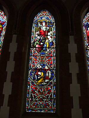 West wall stained Glass