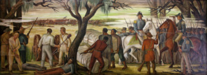 "Andrew Jackson at the Battle of New Orleans, January 8, 1814," mural by Ethel Magafan, at the Recorder of Deeds building, built in 1943. 515 D St., NW, Washington, D.C LCCN2010641713