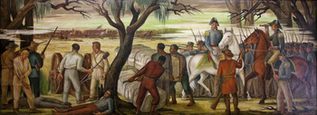 "Andrew Jackson at the Battle of New Orleans, January 8, 1814," mural by Ethel Magafan, at the Recorder of Deeds building, built in 1943. 515 D St., NW, Washington, D.C LCCN2010641713