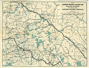1922 cnr algonquin park map halfsize