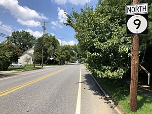 2022-07-19 12 43 49 View north along Delaware State Route 9 (Fifth Street) at Bayard Street in Delaware City, New Castle County, Delaware