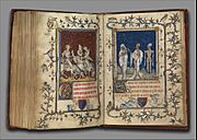 4 Jean Le Noir. Miniature from Psalter of Bonne of Luxemburg 1348-49 Metropolitan Museum, N-Y