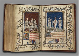 4 Jean Le Noir. Miniature from Psalter of Bonne of Luxemburg 1348-49 Metropolitan Museum, N-Y