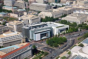 Aerial view of the Newseum