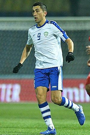 Akhmedov with (National team) in 2019 (cropped).jpg