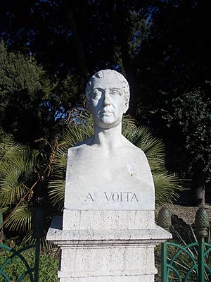 Alessandro Volta busto Pincio Roma