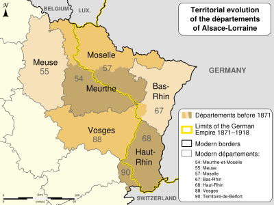 Alsace Lorraine departments evolution map-en