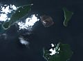 Anak Krakatoa on Sentinel-2 L2A image 2022 May 03