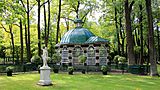 Aviary Pavilion on the grounds of Peterhof in Russia