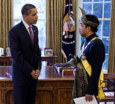Barack Obama and Jamaluddin Jarjis