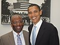 Calvin Earl with former Senator(IL) President Barack Obama