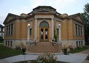 Carnegie library at Clemson and Cole Avenues in Coleraine, Minnesota
