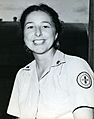 Carney Airfield, Solomon Islands, Red Cross girl. August 1944