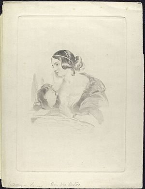 Caroline Norton engraved portrait