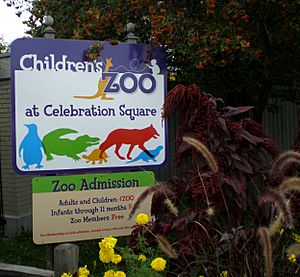 Children's Zoo at Celebration Square entrance sign (4331111426).jpg