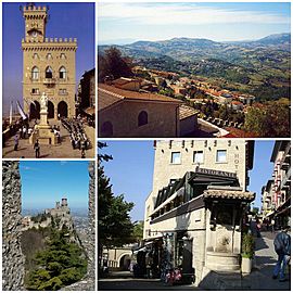 A collage of the City of San Marino.