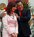 Cristina F. de Kirchner y Hugo Chávez