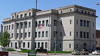 Dodge County, Nebraska courthouse from NE 1