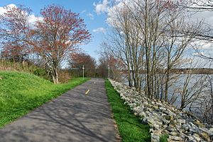 Fall River bike path