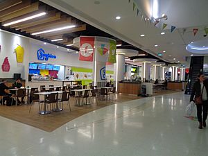 Food court in The Core, Leeds (21st December 2015)