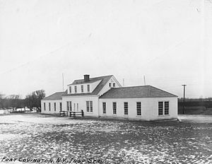 Fort Covington border station rear view 1933