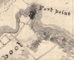 Fort Point, Liverpool, Nova Scotia, "The Great Map" William Mackay, 1834