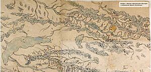 Fragment of medieval Oirat map shows Lake Balkhash, Ob, Irtysh and Ili rivers