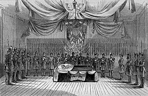 Funeral of the Late General Canby -- the Body Lying in State
