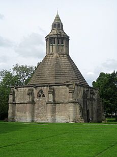 Glastonbury Abbey abbot's kitchen