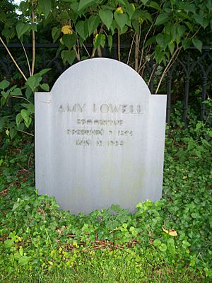 Grave of Amy Lowell