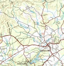 HUC 031300010204 topographical map