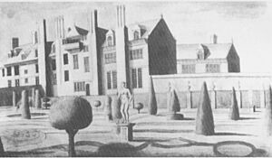 HeantonSatchvilleHallLeftWing1716ByEdmundPrideaux