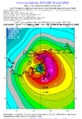 Hurricane Katrina winds 1200utc29Aug05 landfall LA 1hr