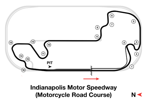Indianapolis Motor Speedway Motorcycle Road Course 2024