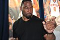 Justin Tuck at the NY Knicks vs Miami Heat (May 2012)