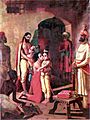 Krishna meets parents