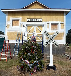 Lee Hall Depot (1881), under restoration