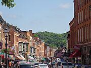 Main Street's eastview of Galena Illinois