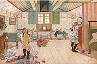 Mammas och småflickornas rum av Carl Larsson 1897