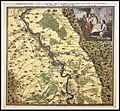 Mannheim und Umgebung Charta Palatina von C Mayer um 1775