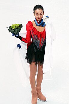 Mao Asada 2010 Olympic medal ceremony