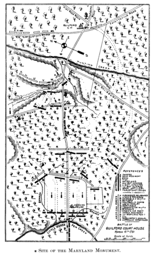 Map Battle of Guilford Court House